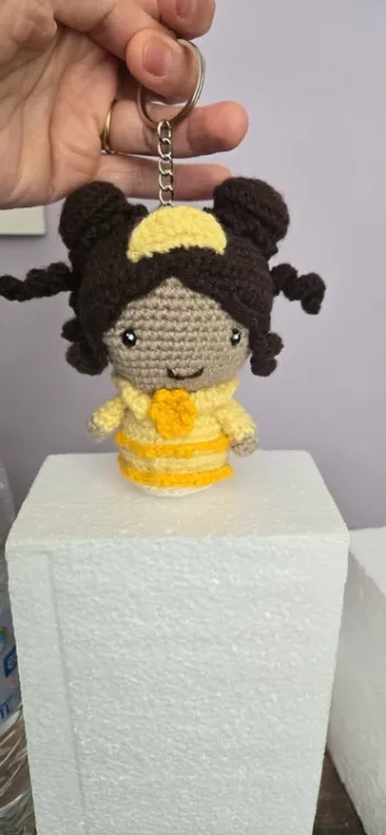 Porte clef princess jaune neuf
