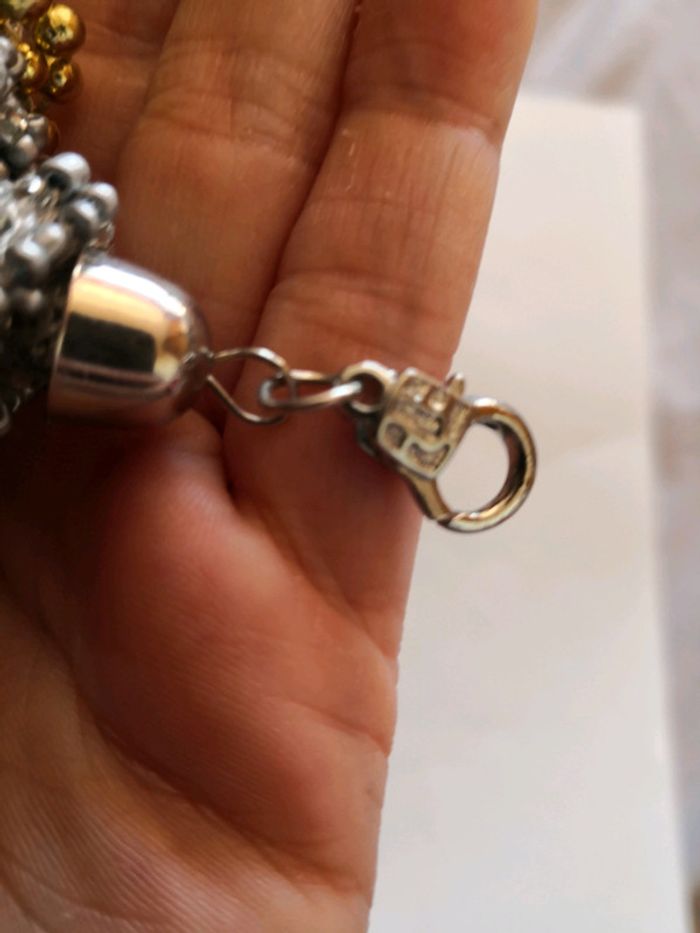 Bracelet feutrine et perles - photo numéro 5