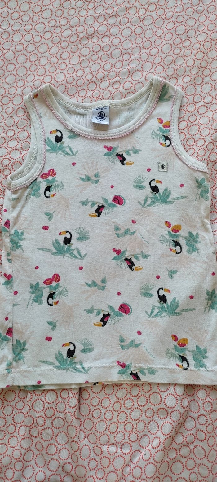 T-shirt débardeur petit bateau 5 ans - photo numéro 2