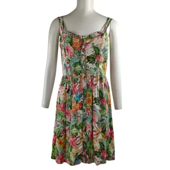 Robe fleurie à bretelles - EDC by Esprit -Taille 34 A1214