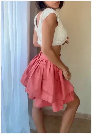 Jupe à volant corail h&m taille XS très bon état