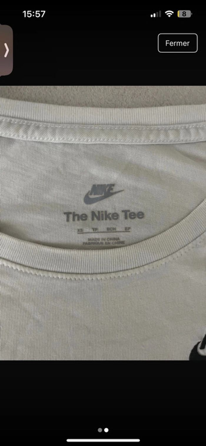 tishrt nike blanc - photo numéro 2