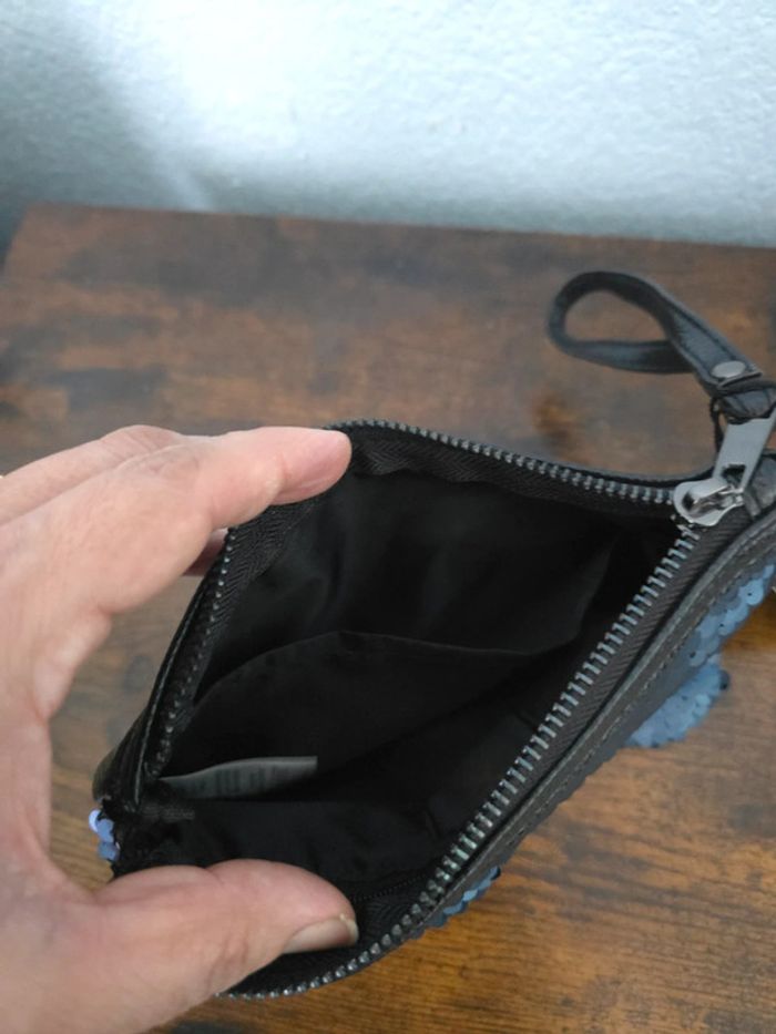 Magnifique pochette sequins réversible neuve avec étiquette - photo numéro 7
