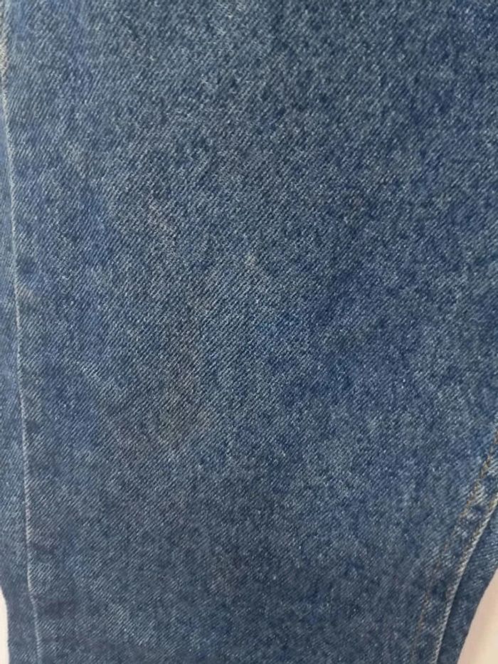 Jeans taille haute Lee vintage bleu foncé en coton - photo numéro 8