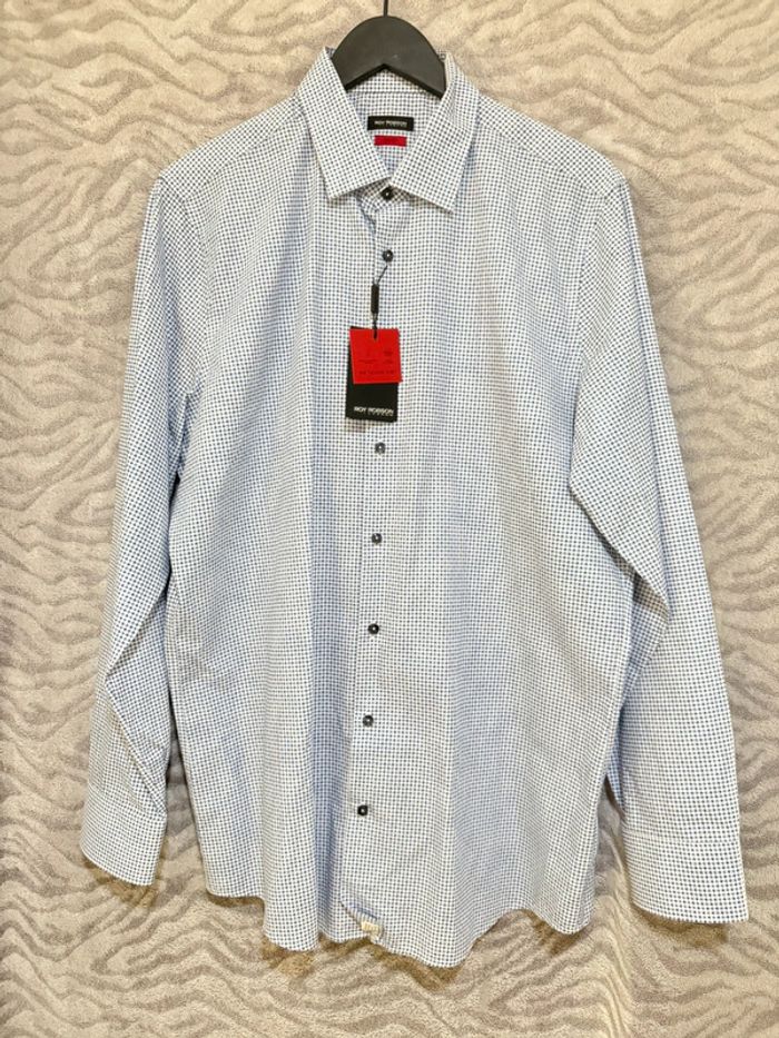 Roy Robson - Chemise à carreaux, Bleu, taille XL