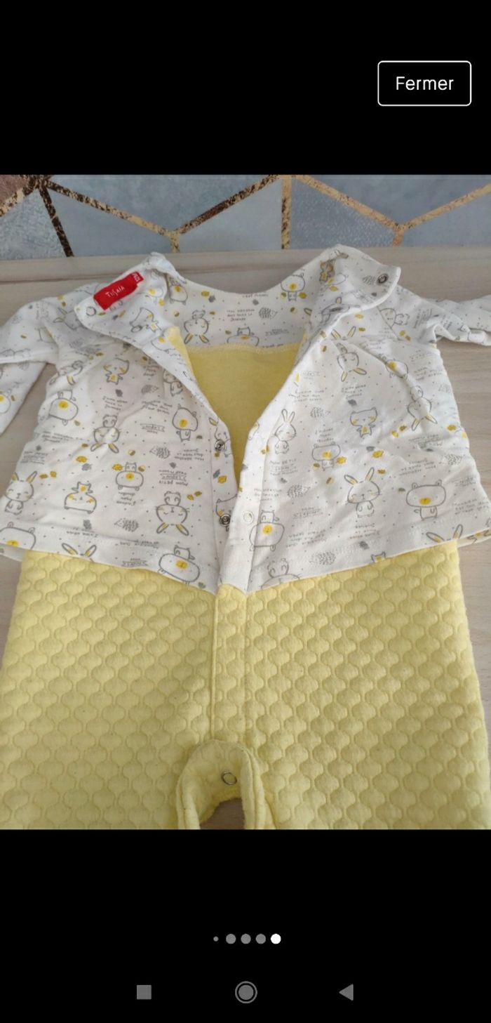 Pyjama lapin sans pied Tissaia 12 mois - photo numéro 6