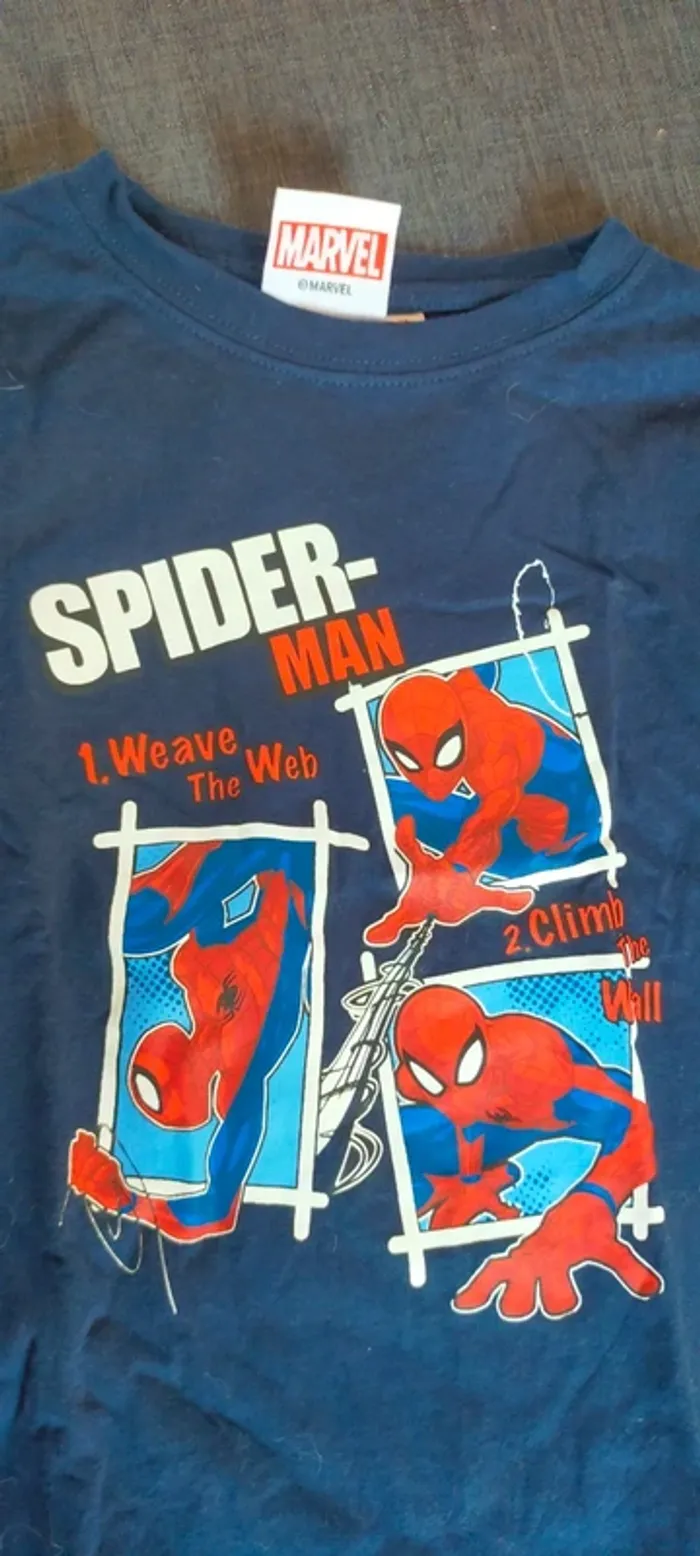 Tee shirt manche longue spiderman - photo numéro 2