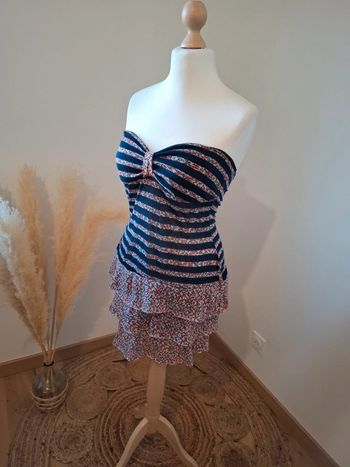 Robe courte bustier transparente vintage Mim taille M 38