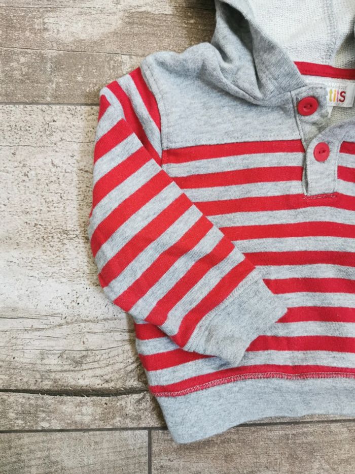 🌺La compagnie des petits Sweat a capuche 12mois - photo numéro 5