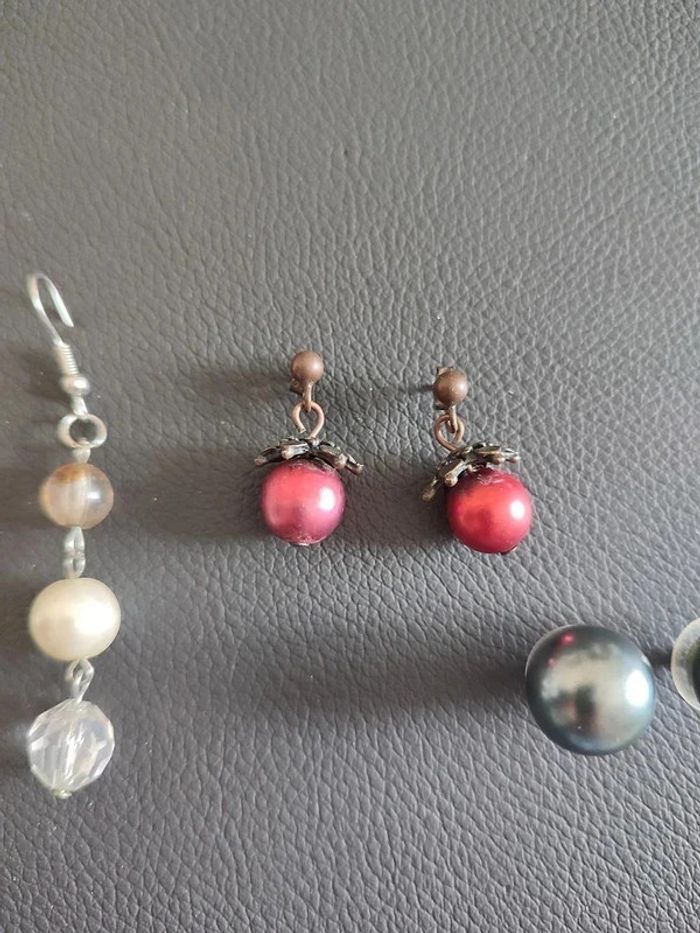 Lot 3 paires de boucles d'oreilles - photo numéro 3