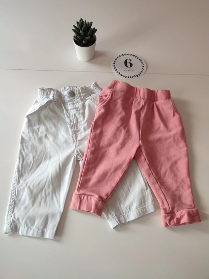 Lot de 2 pantalons Orchestra 6 mois