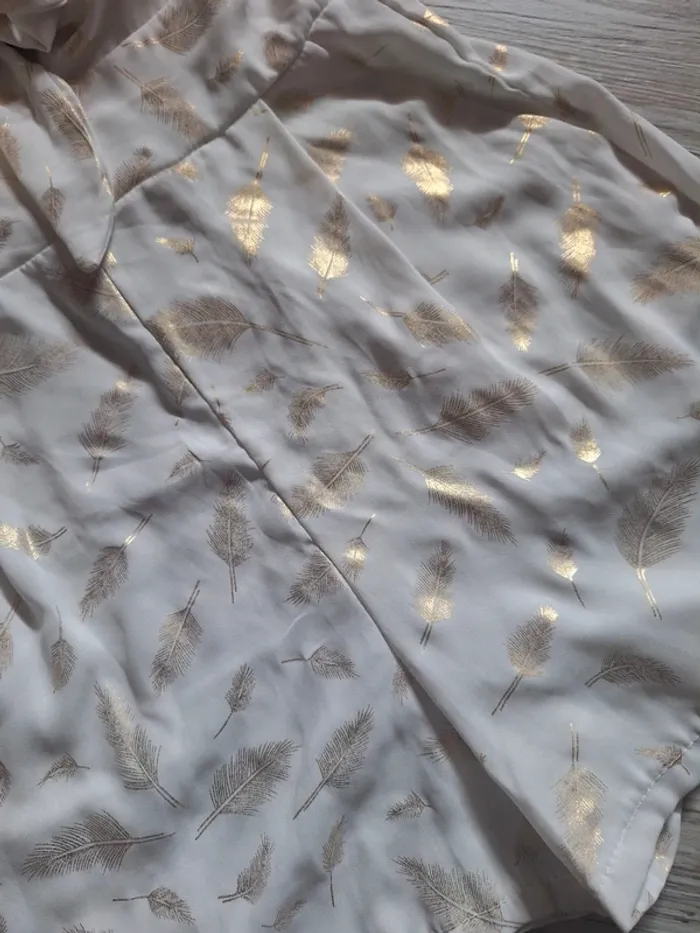 Combishort blanc et doré - photo numéro 4