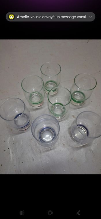 Lot de 7 verres