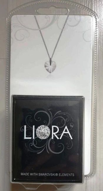 NEUF ! COLLIER COEUR LIORA - ELEMENTS SWAROVSKI