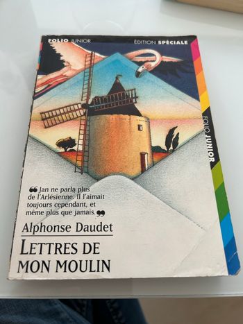Livre les lettres de mon moulin d’Alphonse Daudet folio junior