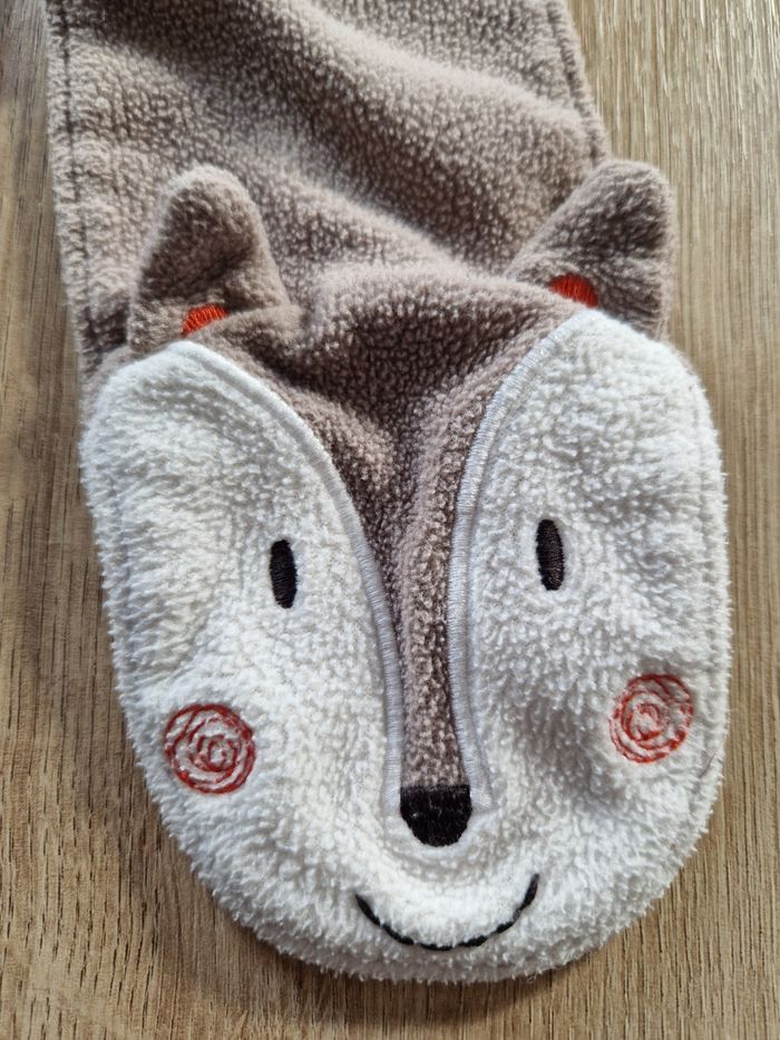 Écharpe Enfant Polaire Tête de Renard / Loutre - Super Douce et Chaude! - photo numéro 2