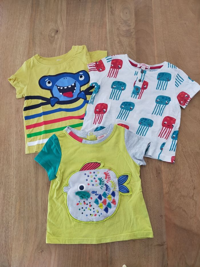Lot de 3 t-shirts mer 18 mois