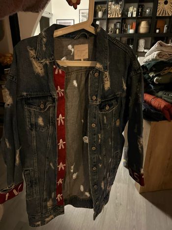 Veste longue jean