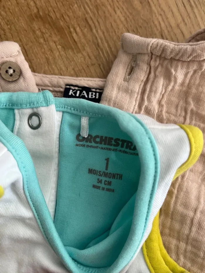 Combinaison bloomer 1 mois gaze de coton - photo numéro 6