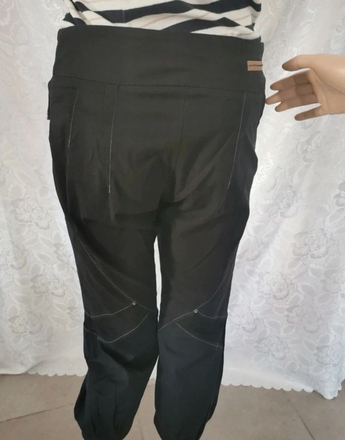 Pantacourt noir et beige (taupe)  T.36. La Mode Est À Vous - photo numéro 8