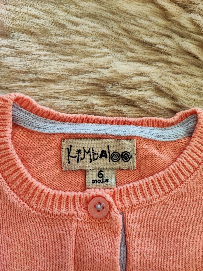 Gilet rose kimbaloo 6 mois - photo numéro 2