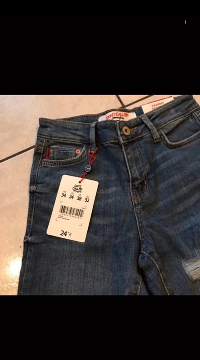 Jean skinny destroy Jennyfer taille 34 - photo numéro 3