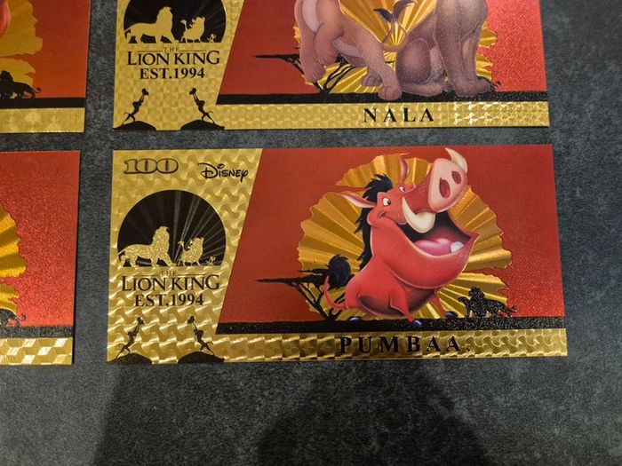 Billets OR à collectionner Le Roi Lion Disney - photo numéro 5