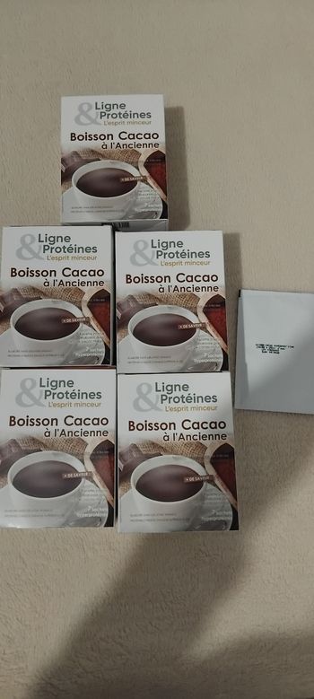 Lot 5 boissons cacao ligne et proteines 