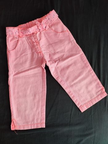 Pantacourt rose fluo 4 ans