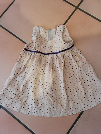 Robe velours 2 ans neuve fait maison