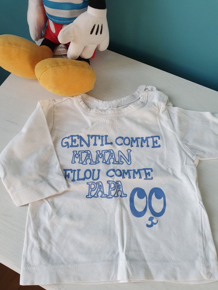 T-shirt Kiabi manches longues 3 mois