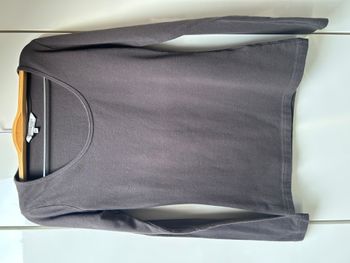 Tee-shirt à manches longues marron Clockhouse - Taille XS