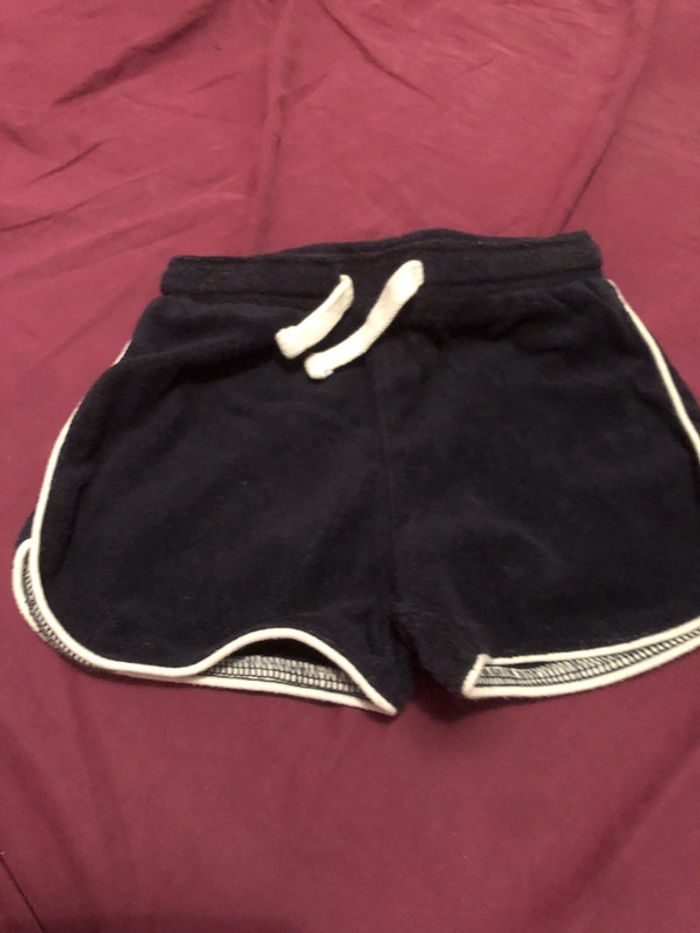 Short bleu marine fille 12 mois TB état