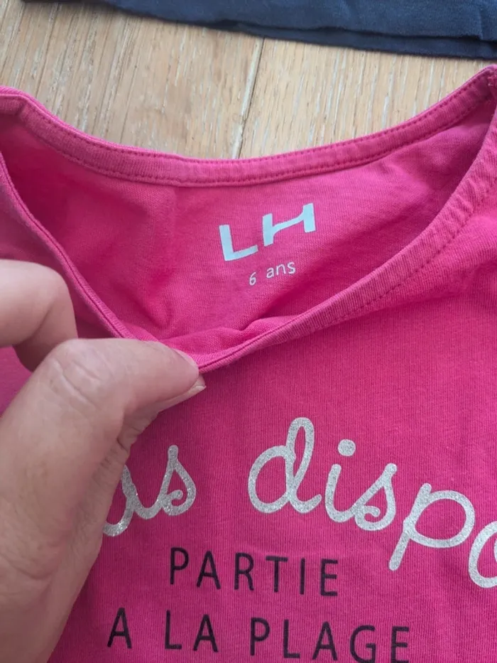 Lot tee shirt fille 6 ans - photo numéro 8