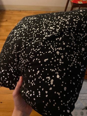 Coussin décoratif noir