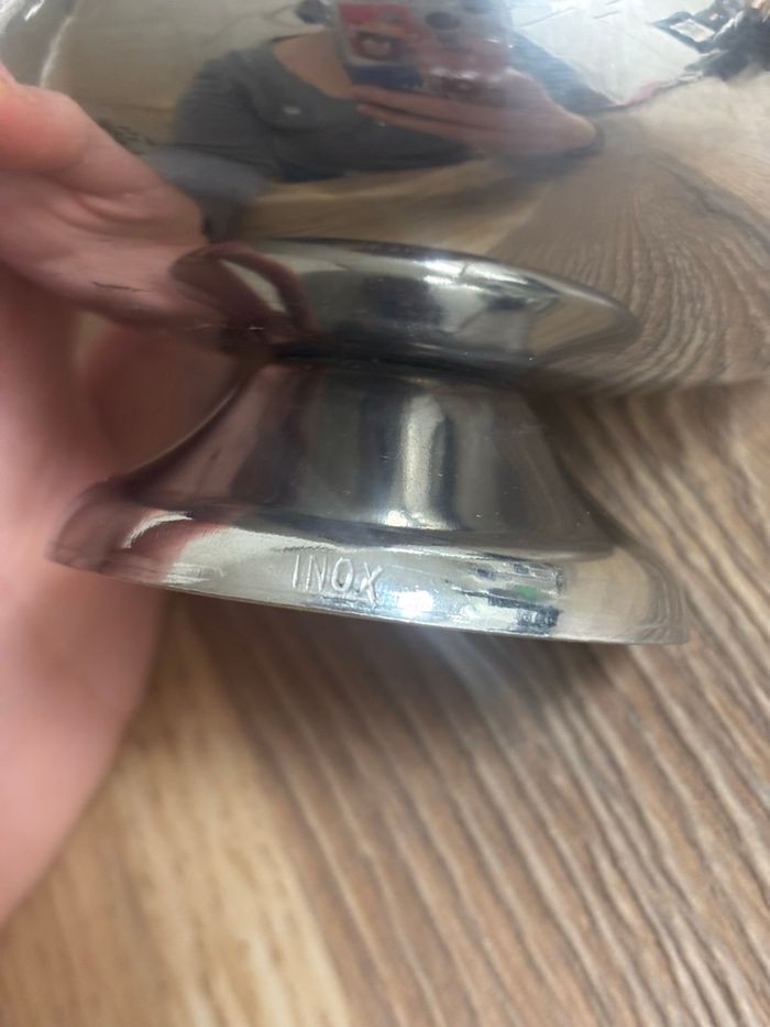 Vintage lot de 6 petites coupes en inox - photo numéro 9