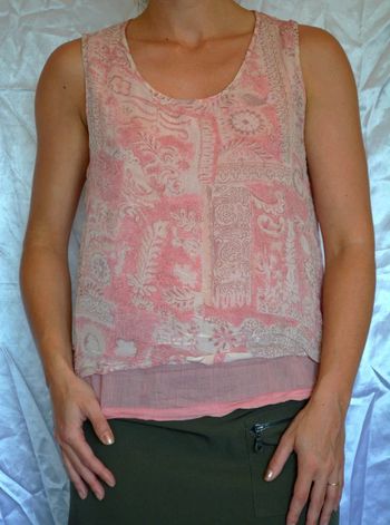 Débardeur rose clair doublé taille M