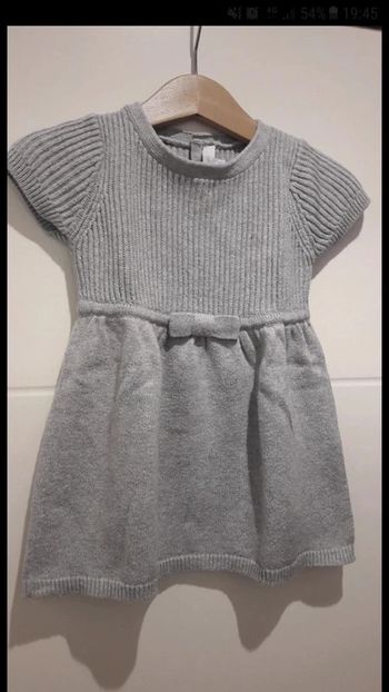 Robe grise Jacadi 12 mois