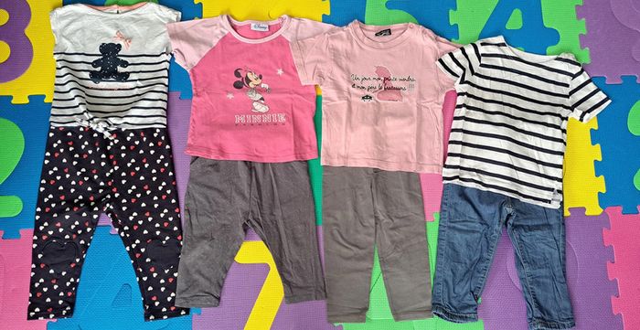 Lot 4 hauts + 4 bas 18m