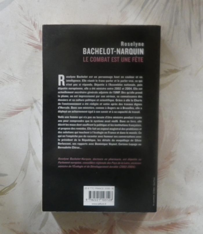 Le combat est une fête par Roselyne Bachelot-Narquin - photo numéro 2