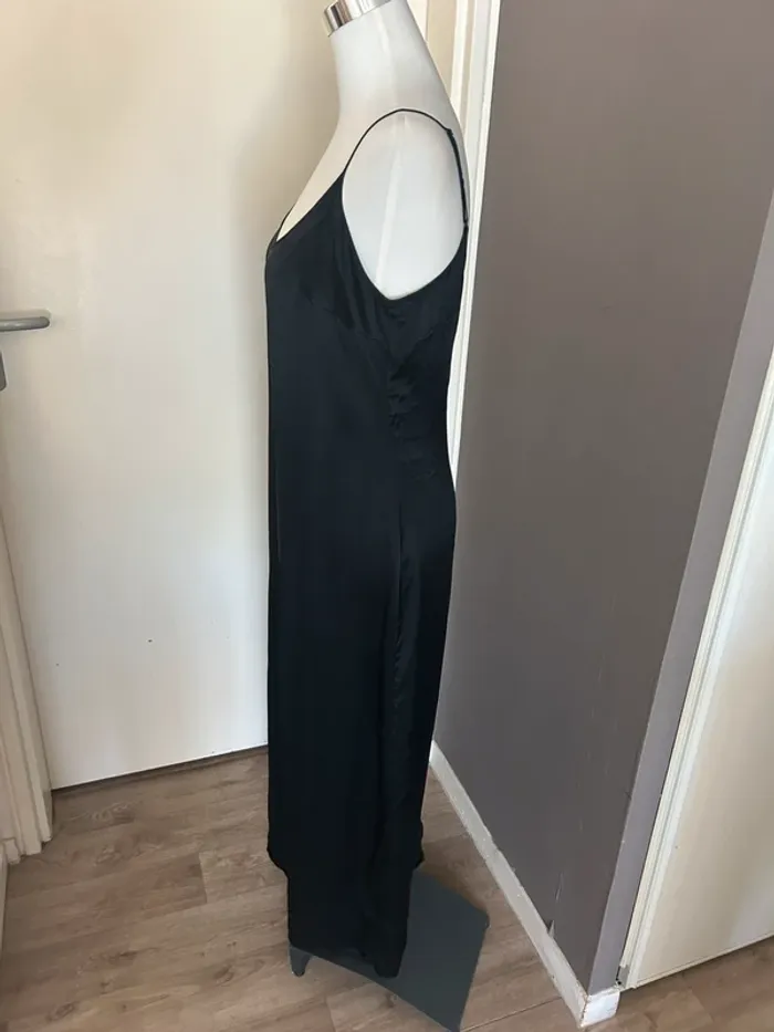 Malizia by la perla Robe longue en soie noir - photo numéro 3