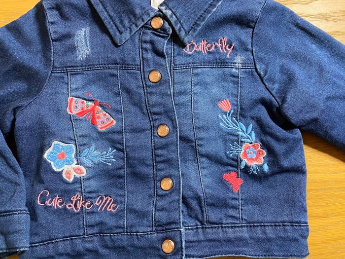 Orchestra Veste en jean polaire bleu Taille 2 ans - photo numéro 3
