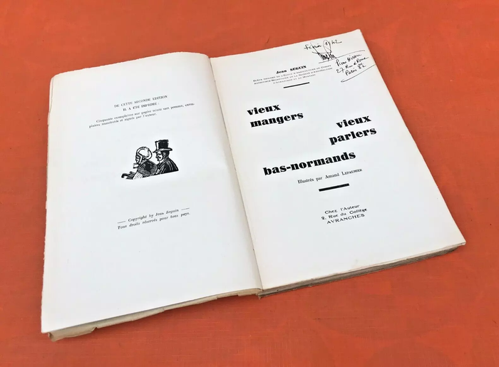 Jean Seguin Vieux mangers / Vieux parlers / Bas-normands (1938) Illustrés par Amand Lepaumier - photo numéro 2