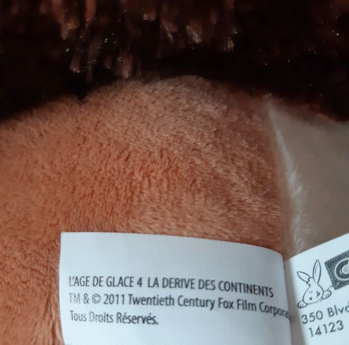 Peluche / doudou Scrat L'Age de glace 4 - photo numéro 8