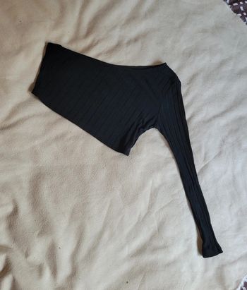 🌺 Crop top côtelé asymétrique Shein taille L