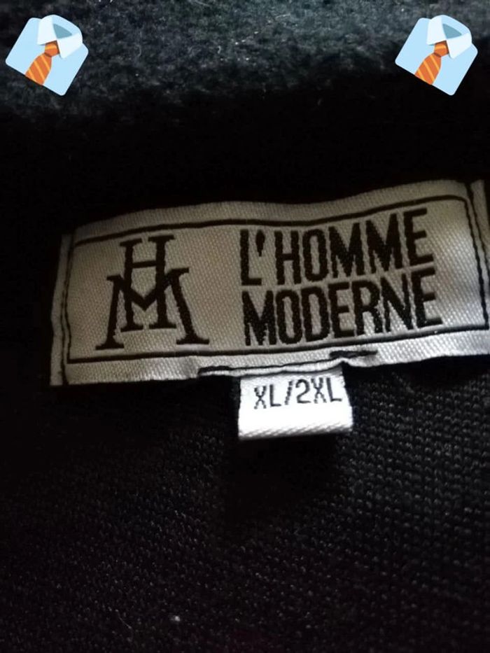 Pull Noir Hiver "L'Homme Moderne" - Taille XL/2XL - photo numéro 3