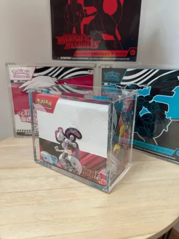 Protection acrylique aimantée pour coffret Pokémon Display