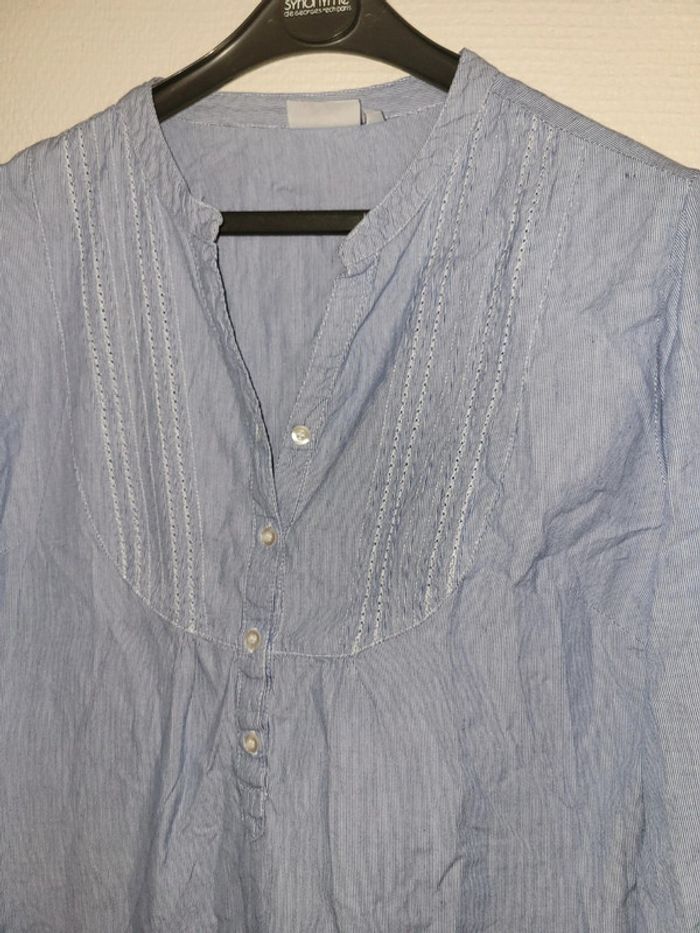 Chemise rayée bleu et blanc - photo numéro 5