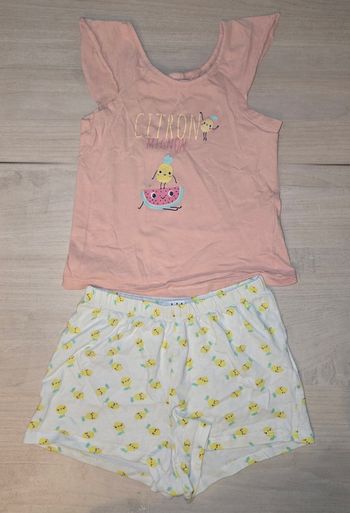 Ensemble pyjama citron