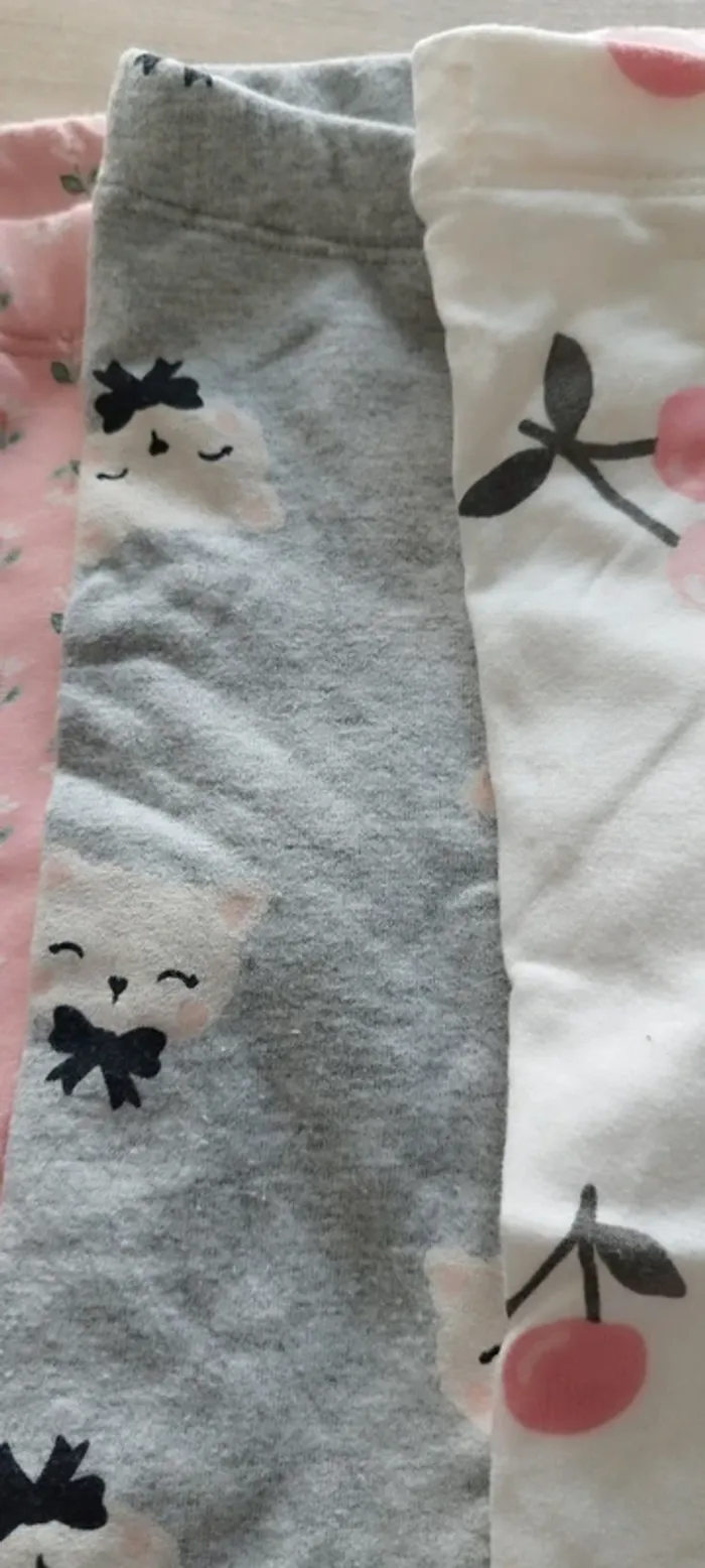 Lot de leggins bébé fille h&m obaibi 3/6 mois - photo numéro 3